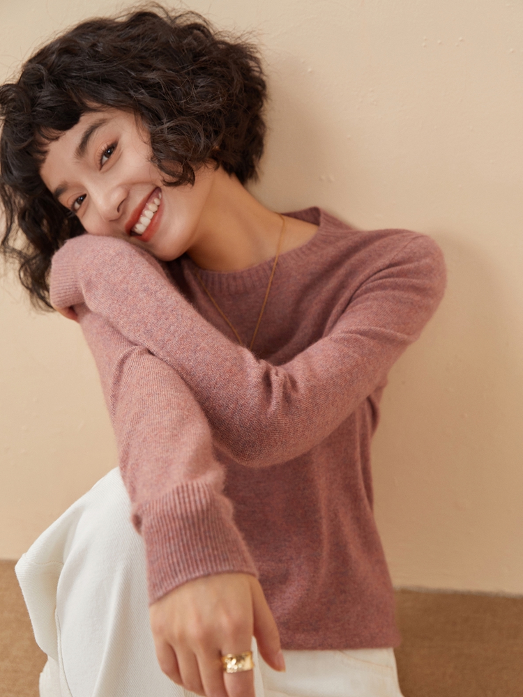Women Formal Blouses For Evening Wear - Womens Cashmere Pullover Sweater Autumn Winter
