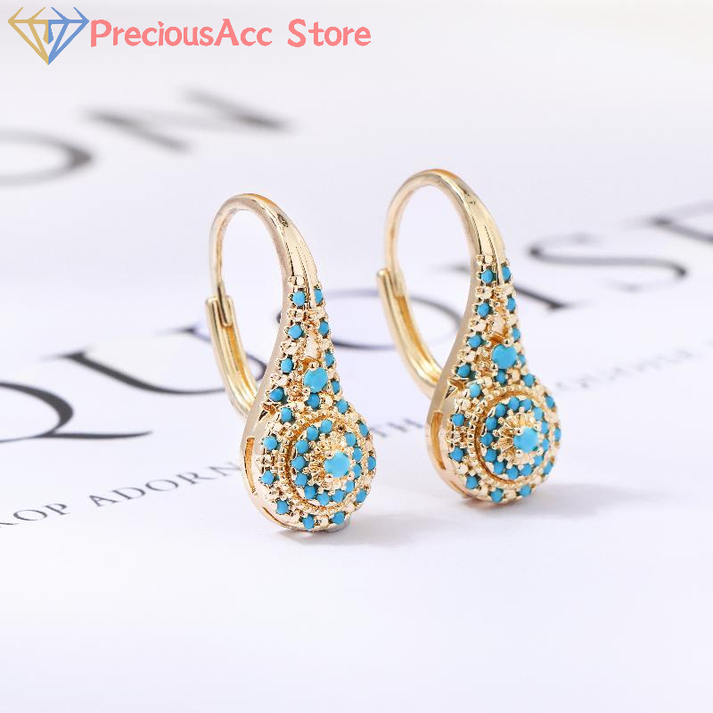 Turquoise Earrings Ethnic Styl - Women Formal Wear Ethnic recension och pris