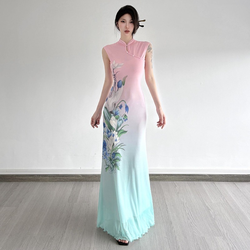 New Chinese-style Cool Refresh - Women'S Green Formal Wear recension och pris