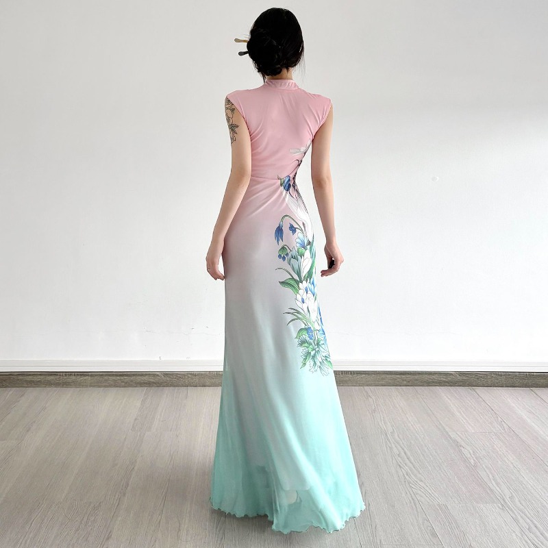 New Chinese-style Cool Refresh - Women'S Green Formal Wear recension och pris