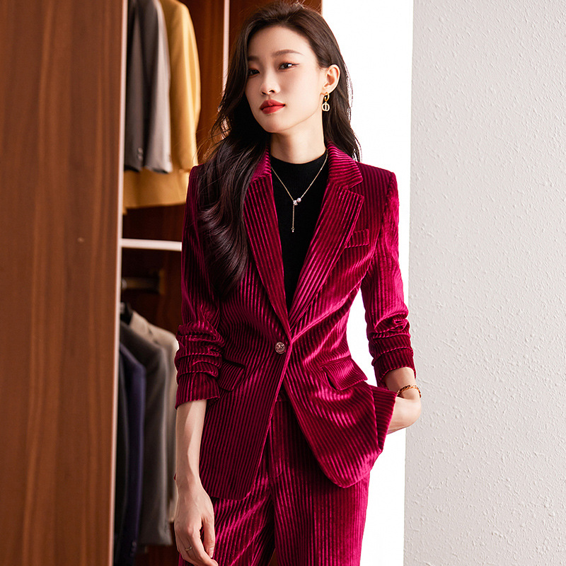 Women's velvet blazer for autu - High End Women'S Formal Wear recension och pris
