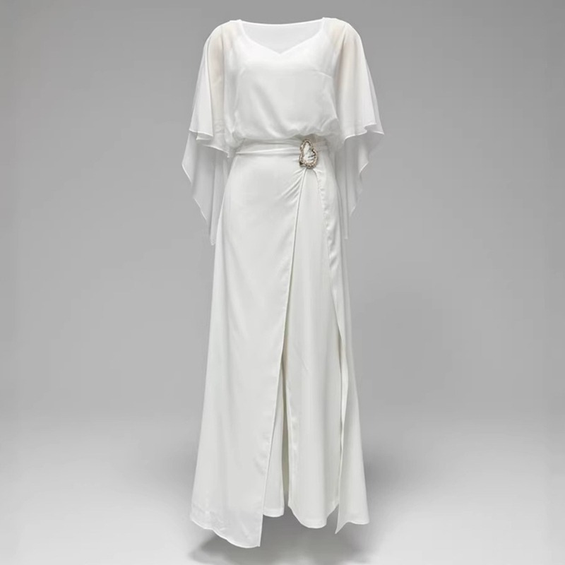 2026 New Women White Chiffon J - Women'S Formal Wear Wedding recension och pris