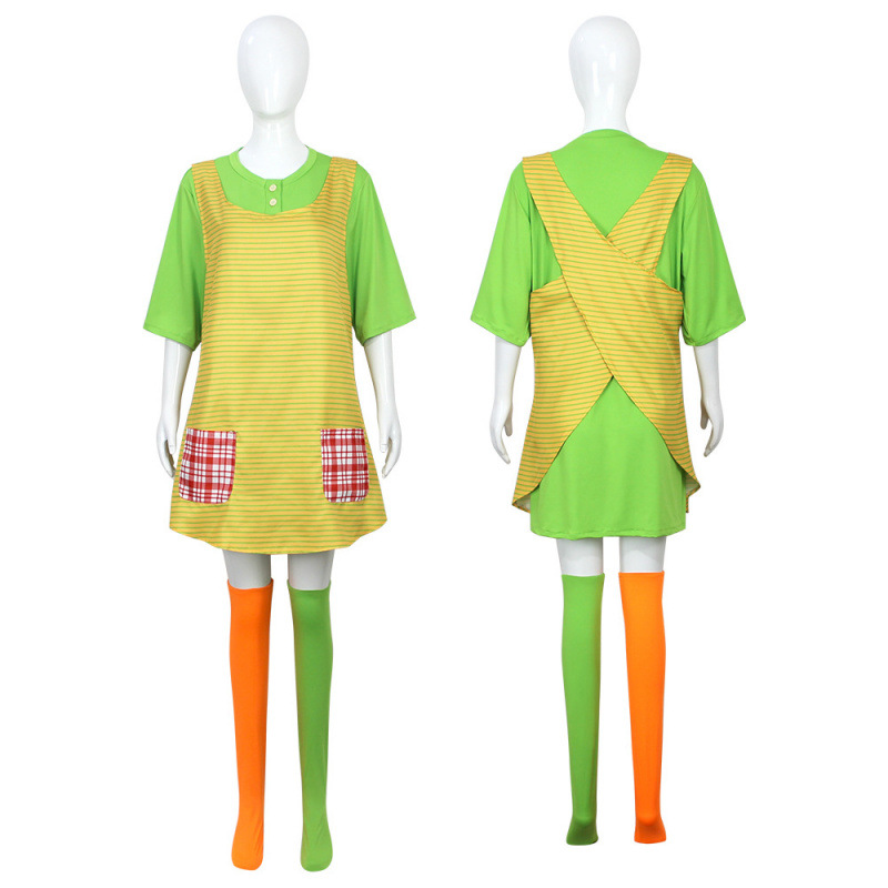 Pippi Longstocking Cosplay Cos - Women'S Green Formal Wear recension och pris
