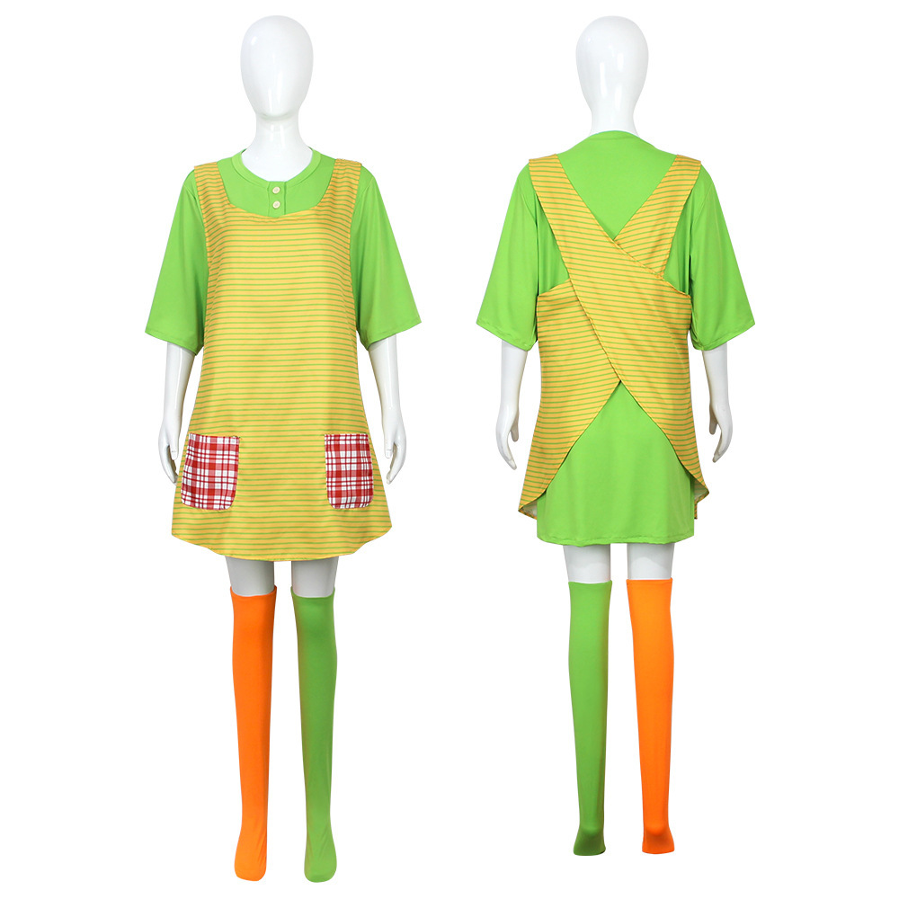 Pippi Longstocking Cosplay Cos - Women'S Green Formal Wear recension och pris