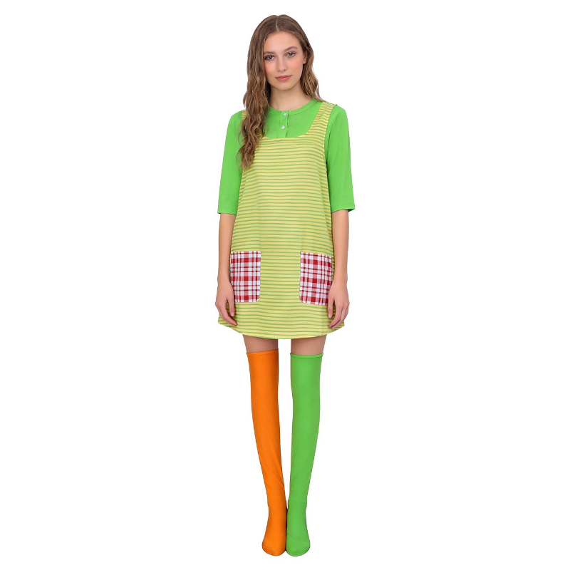 Pippi Longstocking Cosplay Cos - Women'S Green Formal Wear recension och pris
