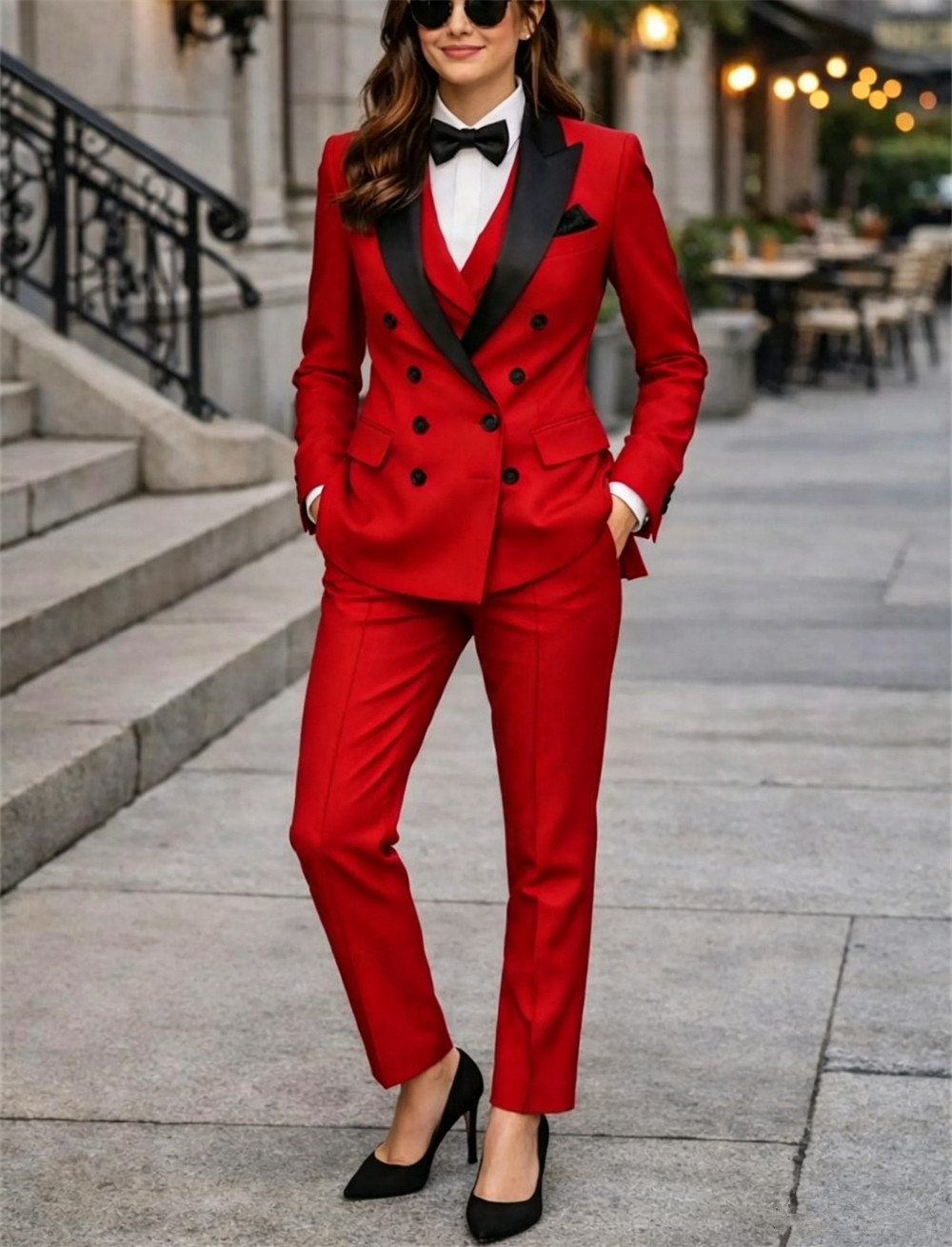 Double Breasted Women's Suits  - Women Formal Wear Vest recension och pris