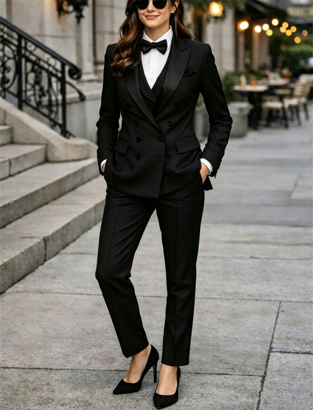 Double Breasted Women's Suits  - Women Formal Wear Vest recension och pris