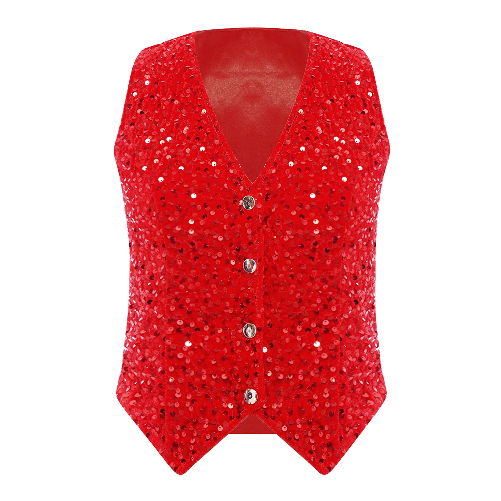 Women Shiny Sequins Vest Chris - Women Formal Wear Vest recension och pris