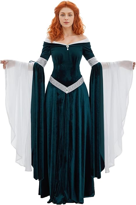 DAIZBELLA Women's Medieval Ren - Women'S Green Formal Wear recension och pris