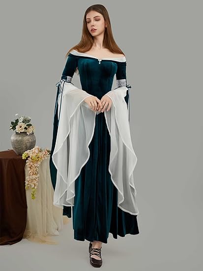 DAIZBELLA Women's Medieval Ren - Women'S Green Formal Wear recension och pris