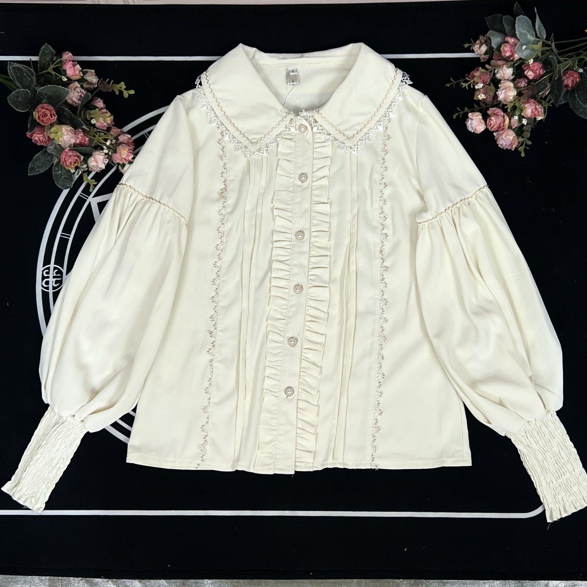 Sweet Doll Collar Lolita Shirt - Women Formal Blouses For Evening Wear recension och pris