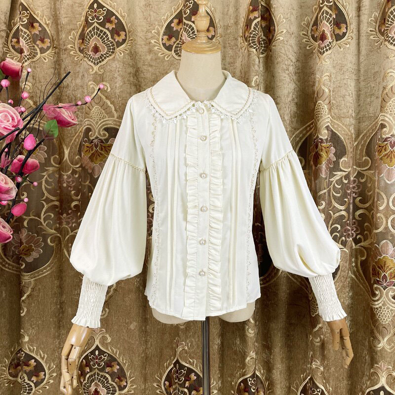 Sweet Doll Collar Lolita Shirt - Women Formal Blouses For Evening Wear recension och pris