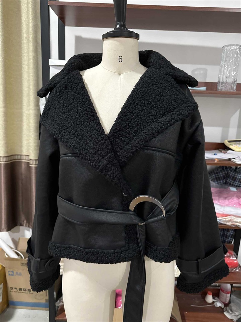 PU Leather Fur Black Women Jac - Women'S Formal Wear Jackets recension och pris