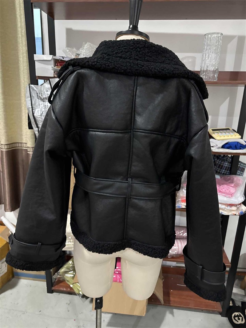PU Leather Fur Black Women Jac - Women'S Formal Wear Jackets recension och pris