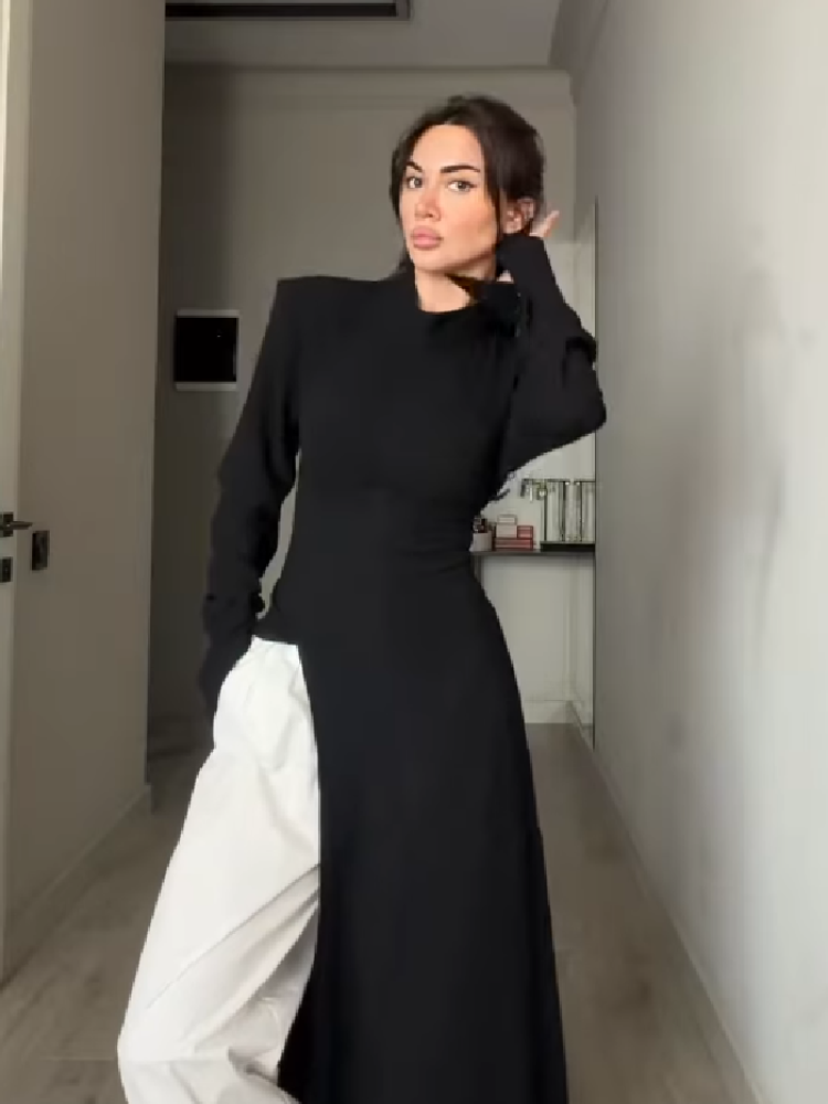 Women's Elegant High Neck Long - Women'S Office Formal Wear For Ladies recension och pris