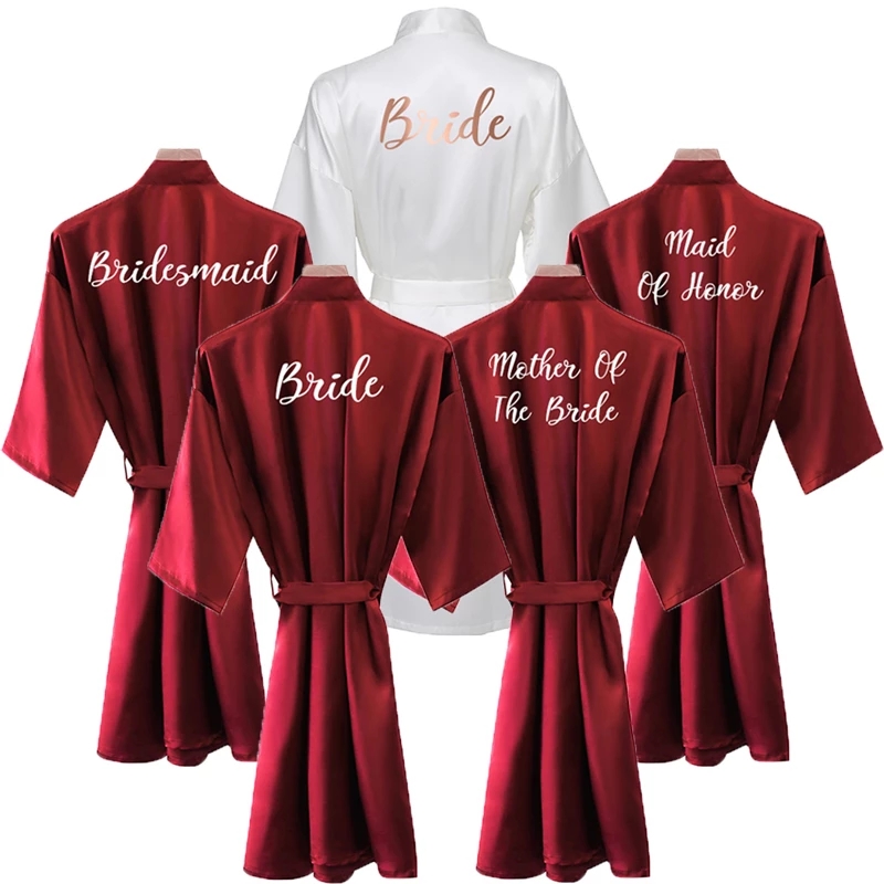 Bride Robe Women Burgundy Robe - Women'S Formal Wear Wedding recension och pris