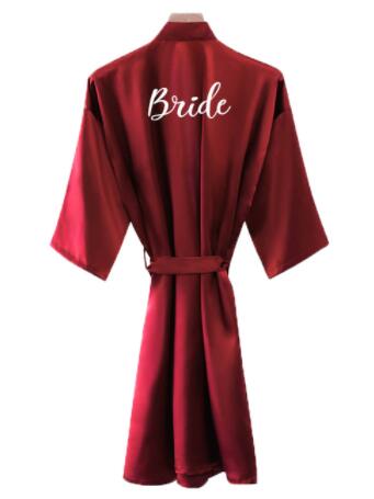 Bride Robe Women Burgundy Robe - Women'S Formal Wear Wedding recension och pris
