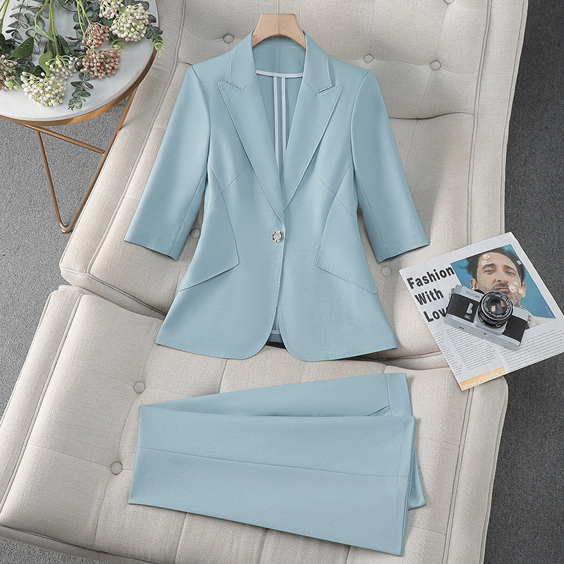 Blue women's blazer2025New Sum - High End Women'S Formal Wear recension och pris