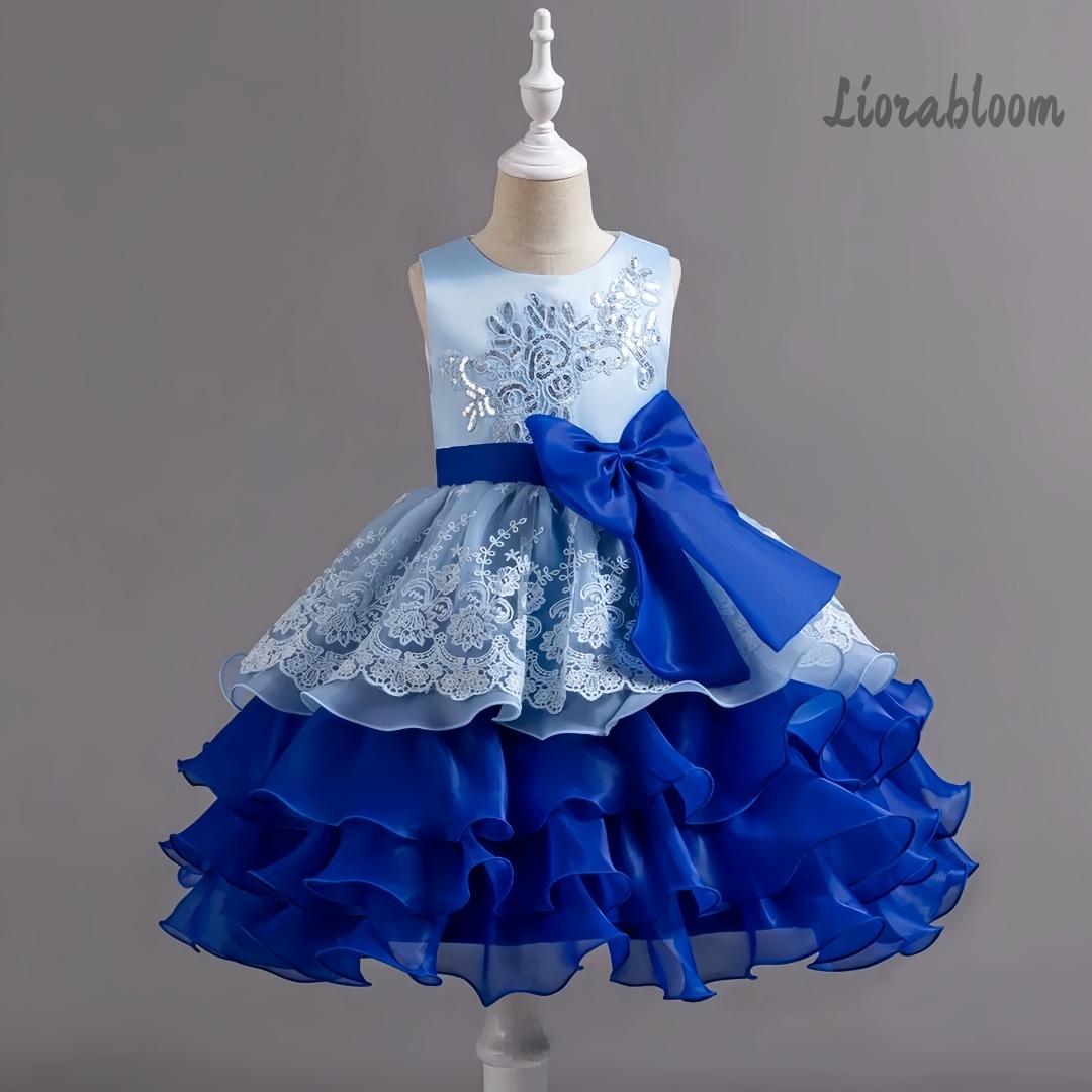 Girls' Dress With Large Bow Sl - Large Women'S Formal Wear recension och pris