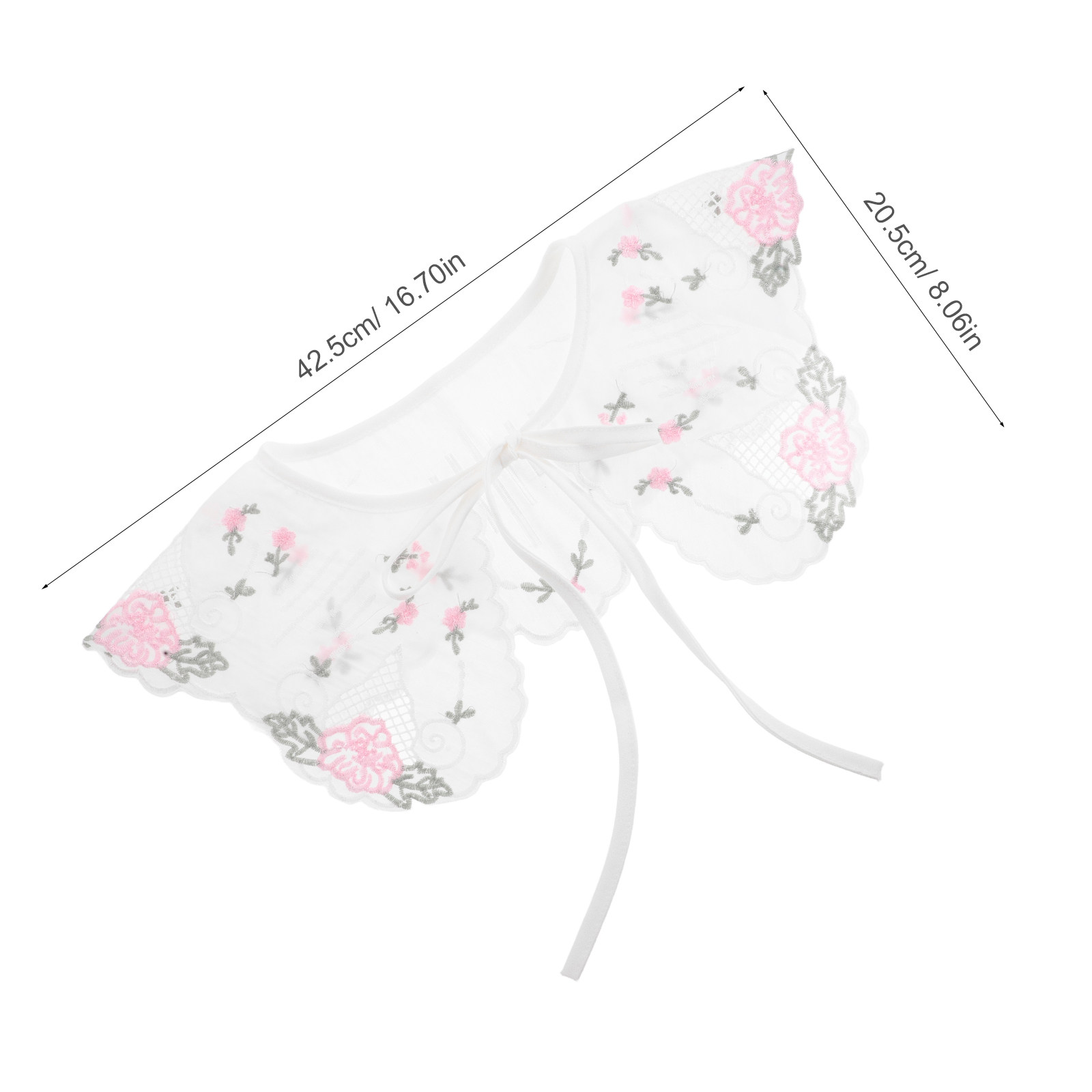 Detachable Embroidered Fake Co - Large Women'S Formal Wear recension och pris
