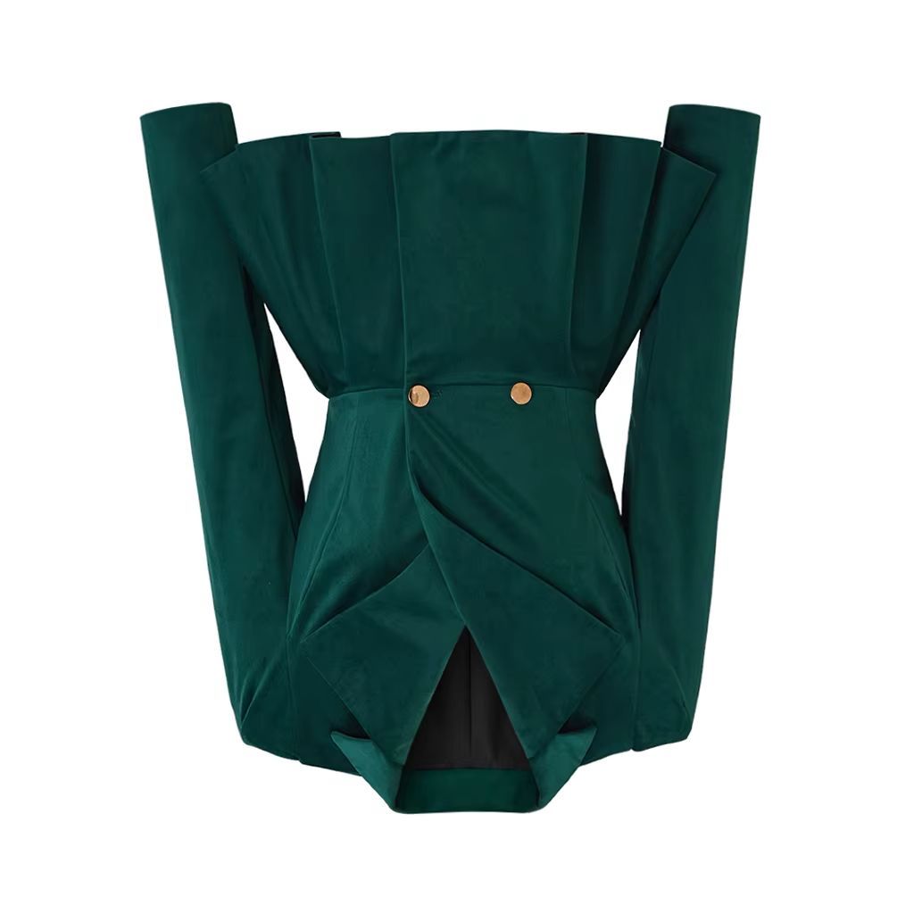 In Stock Vintage Gothic Green  - Women'S Gothic Formal Wear recension och pris