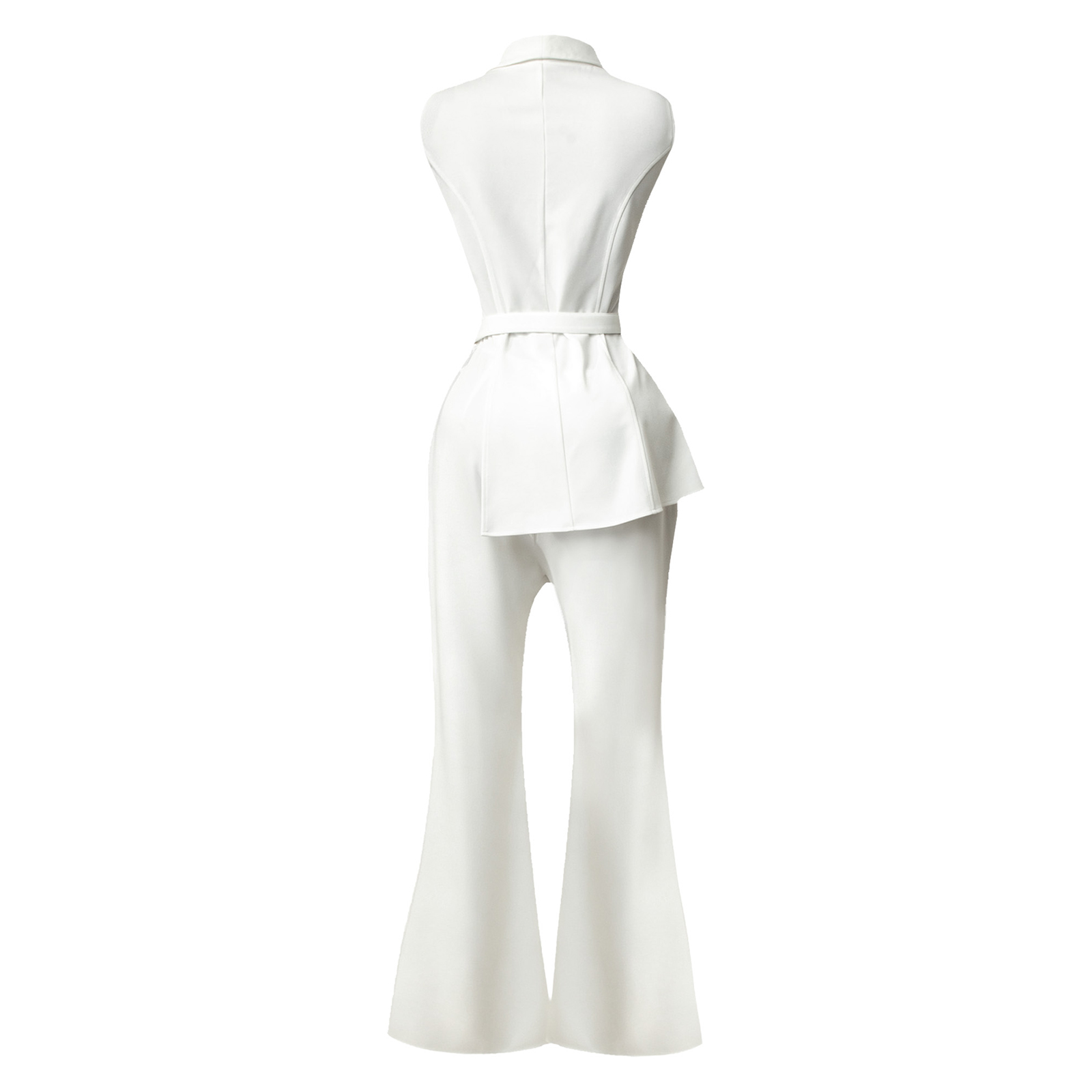 Women Sleeveless Lapel V-neck  - Women Formal Wear Shop recension och pris