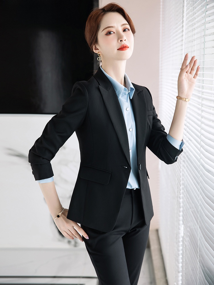 Gray Suit Set for Women Spring - High End Women'S Formal Wear recension och pris