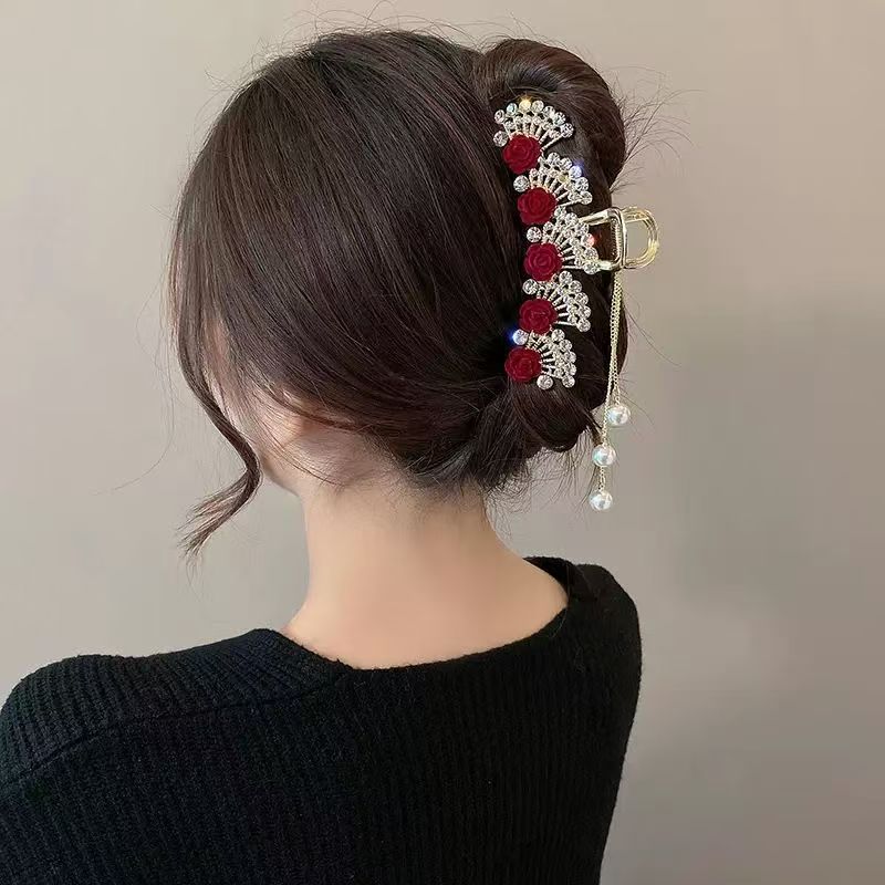 Vintage Red Floral Rhinestone  - High End Women'S Formal Wear recension och pris