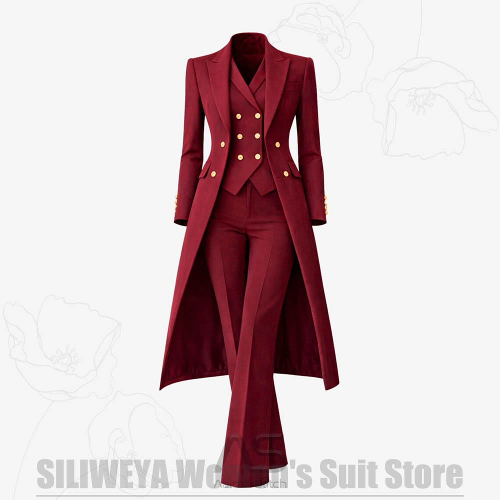 Women's Suit 3 Piece Double Br - Women'S Formal Wear Wedding recension och pris
