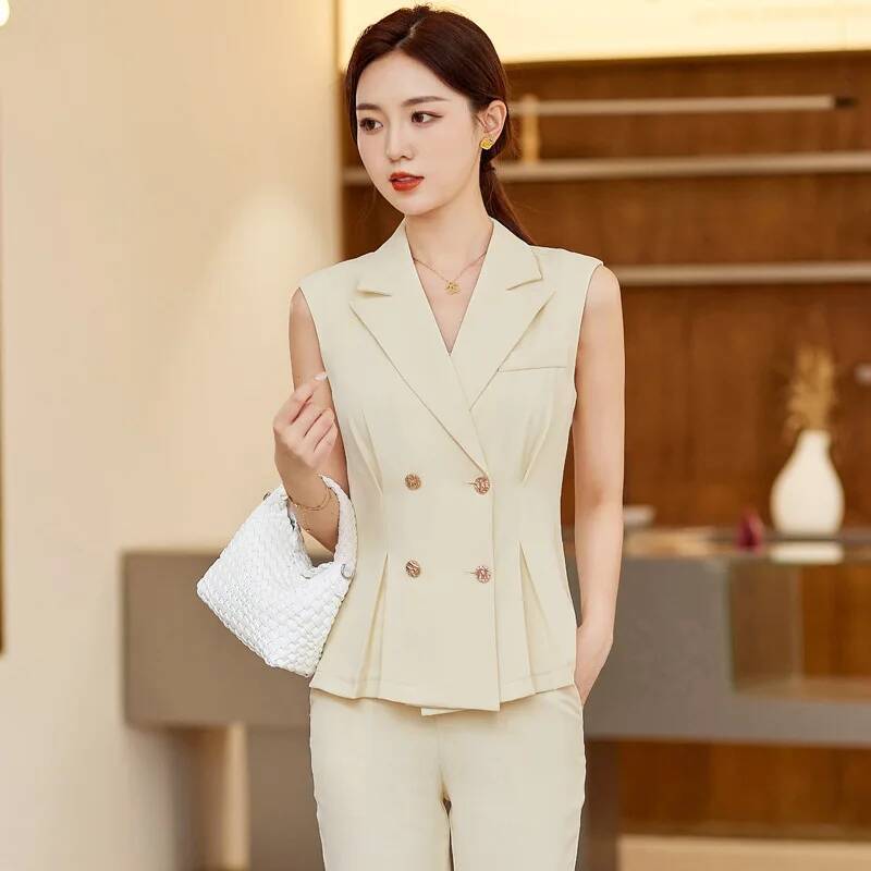 Women Elegant Pantsuits with 2 - Women Formal Wear Vest recension och pris