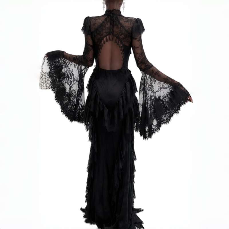 Lace High Black Mermaid Formal - Women'S Gothic Formal Wear recension och pris