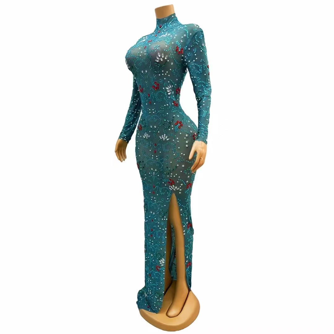 Sexy Stage luxurious Blue Gree - Women'S Green Formal Wear recension och pris