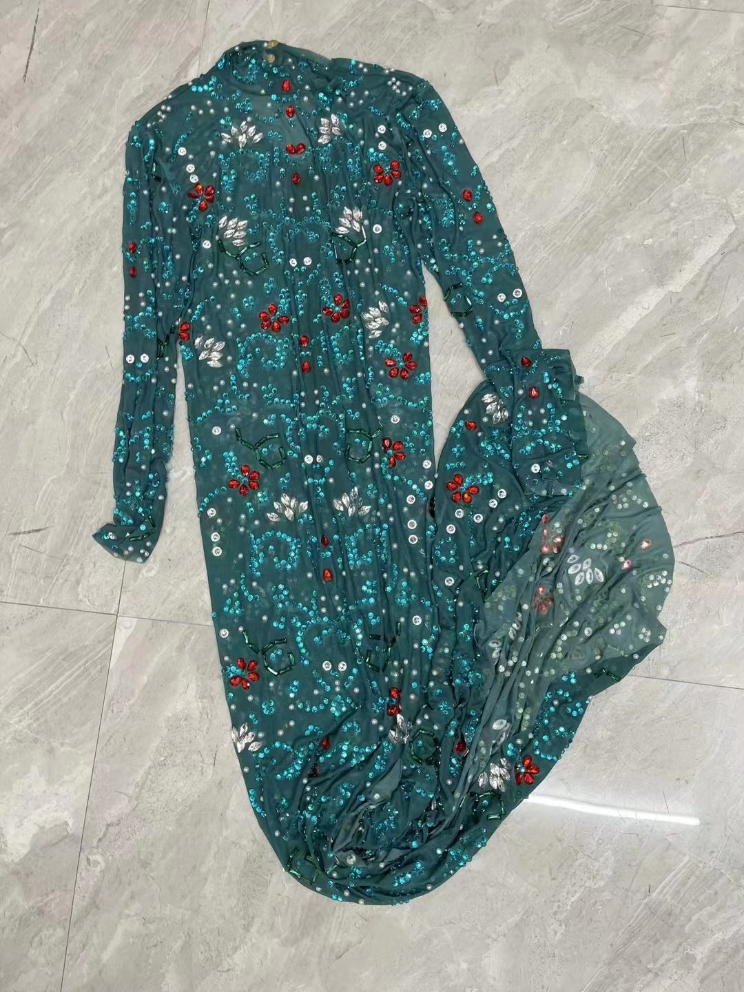 Sexy Stage luxurious Blue Gree - Women'S Green Formal Wear recension och pris