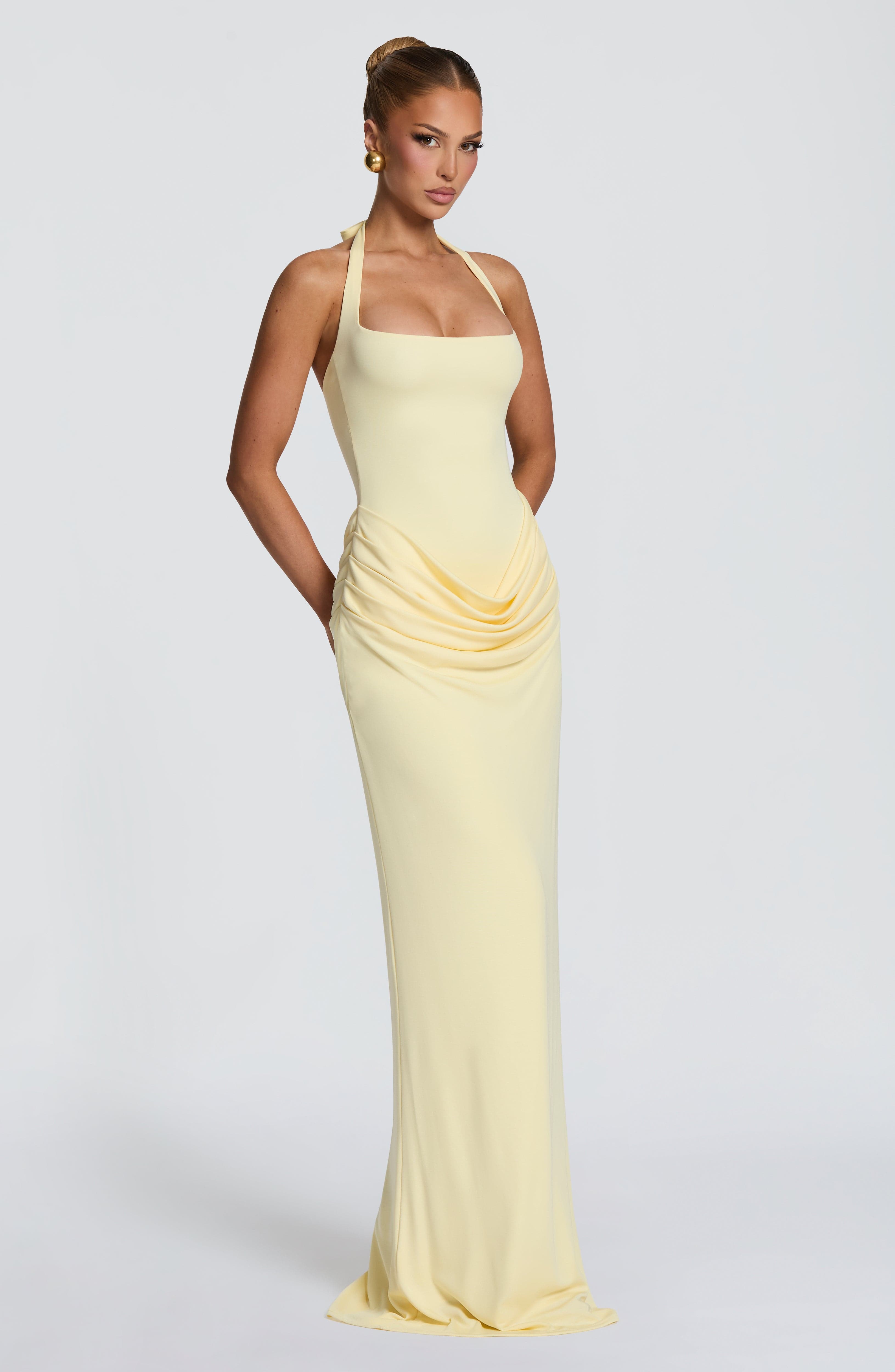 Halter Square Neck Maxi Dress  - Women'S Formal Wear Wedding recension och pris