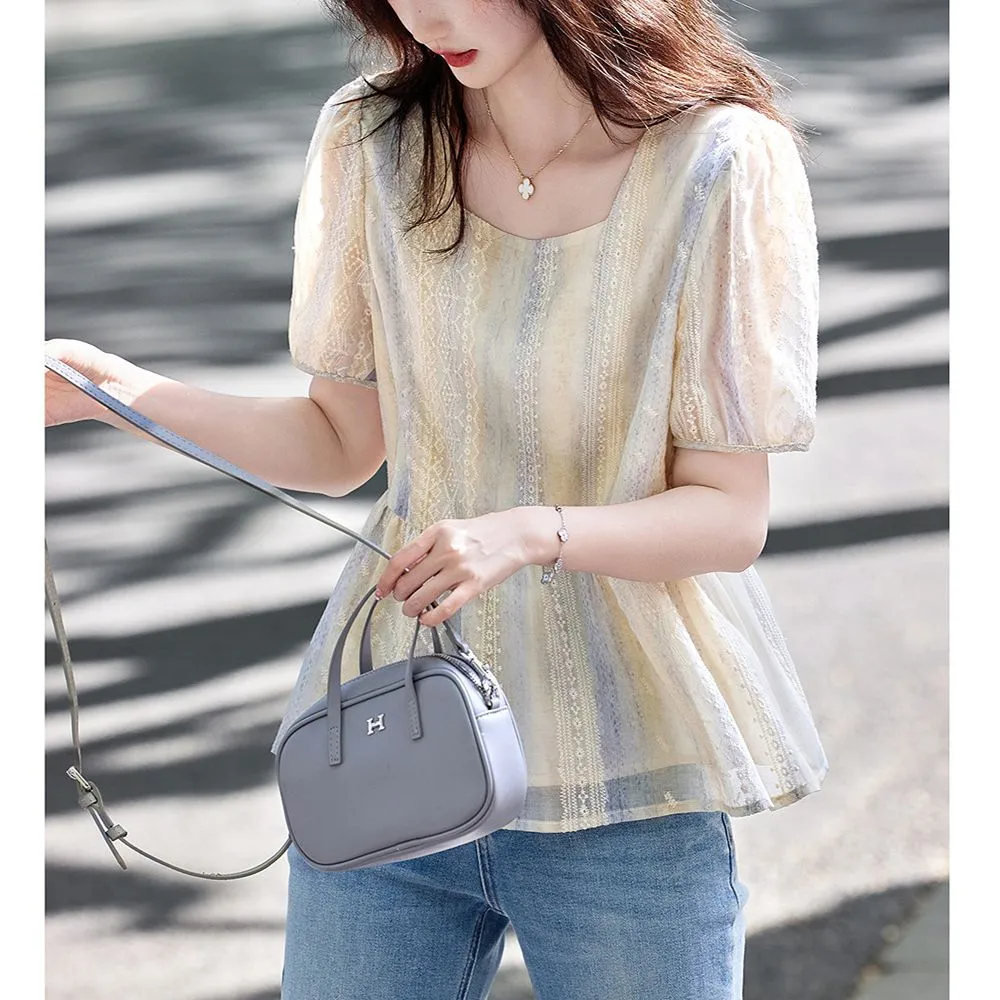 Women Korean Style Loose Puff  - Women Formal Blouses For Evening Wear recension och pris
