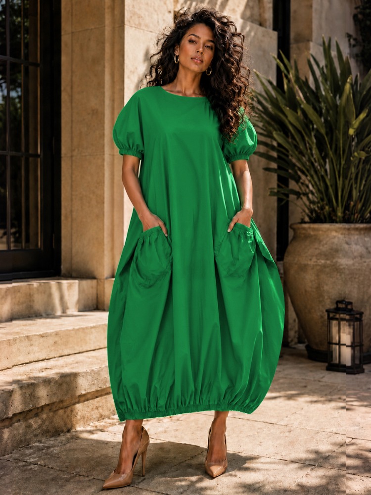 Yeezzi Women's Solid Green Rou - Women'S Green Formal Wear recension och pris