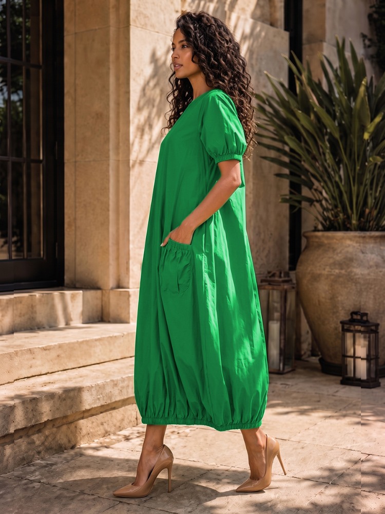 Yeezzi Women's Solid Green Rou - Women'S Green Formal Wear recension och pris